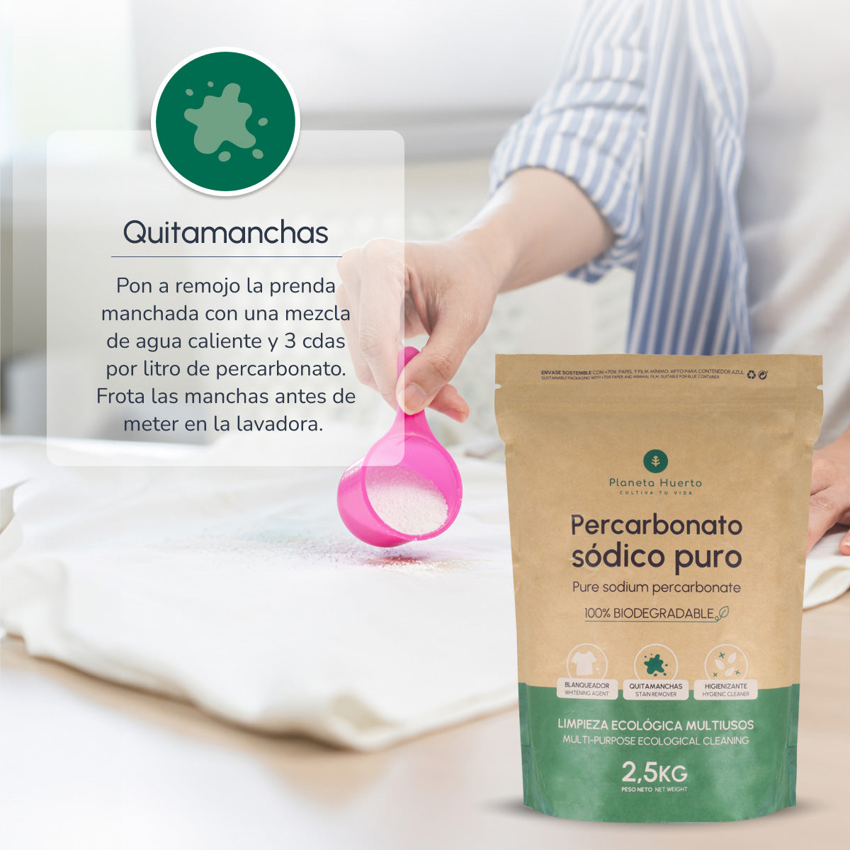 Sodio percarbonato Planeta Huerto 2,5 kg