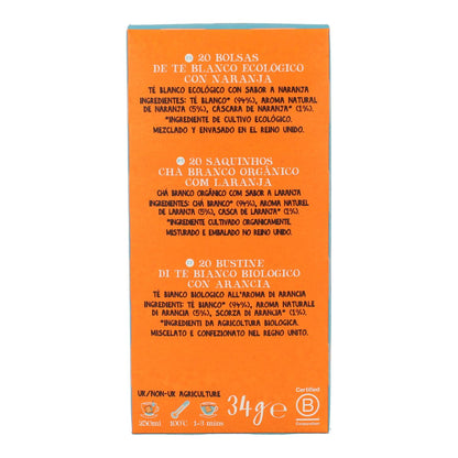 Thé blanc à l'orange Bio Cupper 20 sachets