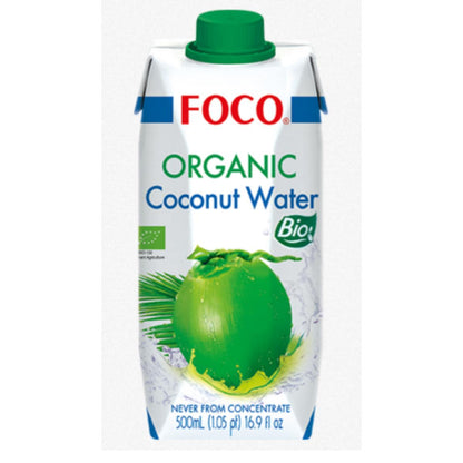 Reines Kokoswasser, 100 % natürlich Foco 500 ml