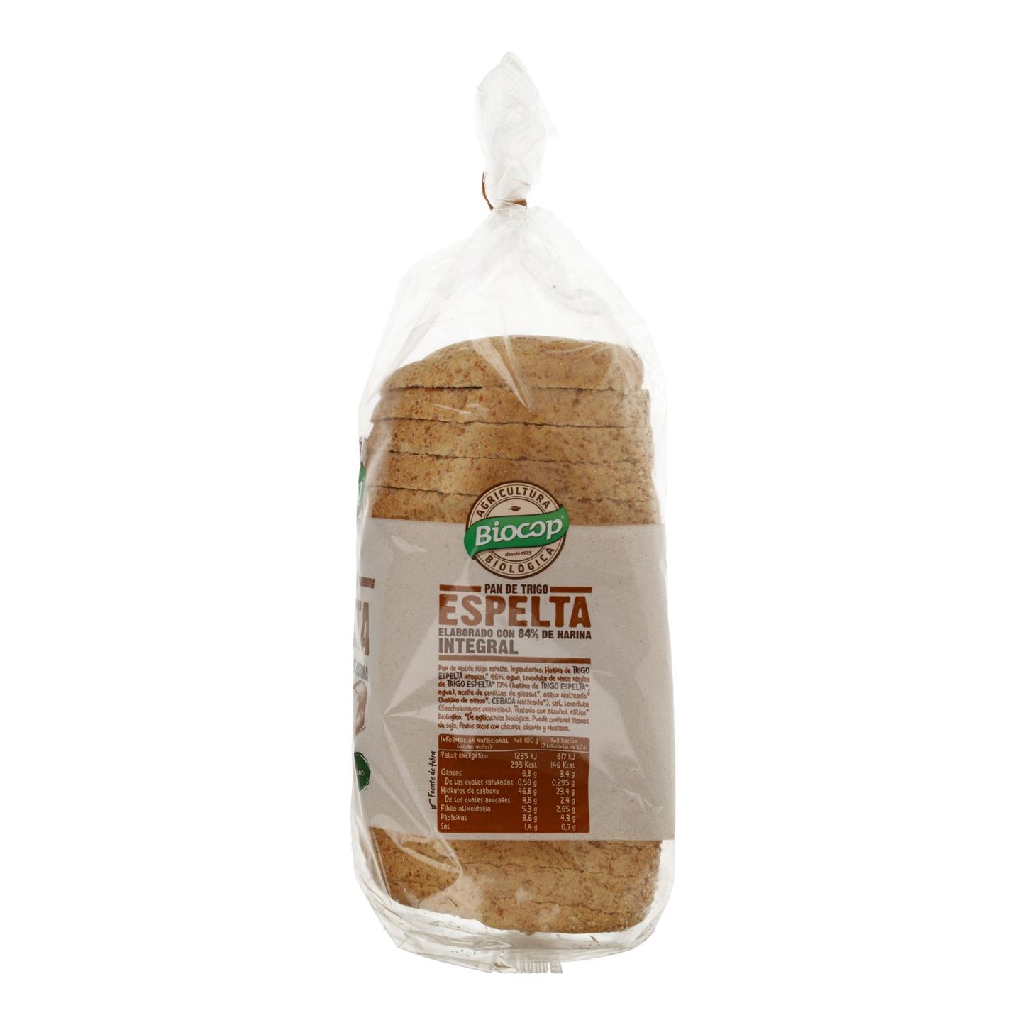 Pain de mie moelleux à la farine complète BIO avec levain Biocop 400 g