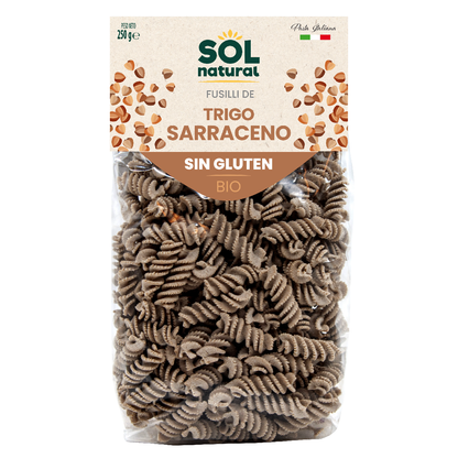 Glutenvrije biologische boekweitfusilli Sol Natural 250 g