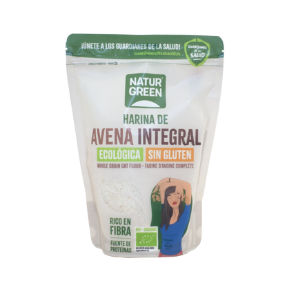 Mąka owsiana pełnoziarnista bezglutenowa NaturGreen 500 g