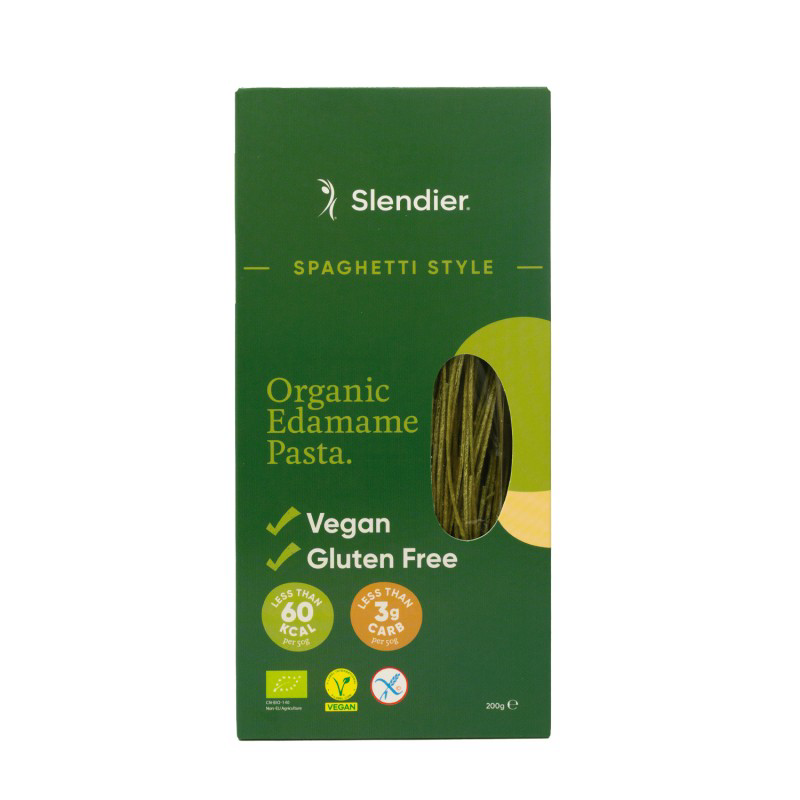 Veganistische glutenvrije edamame-spaghetti Slendier 200 g