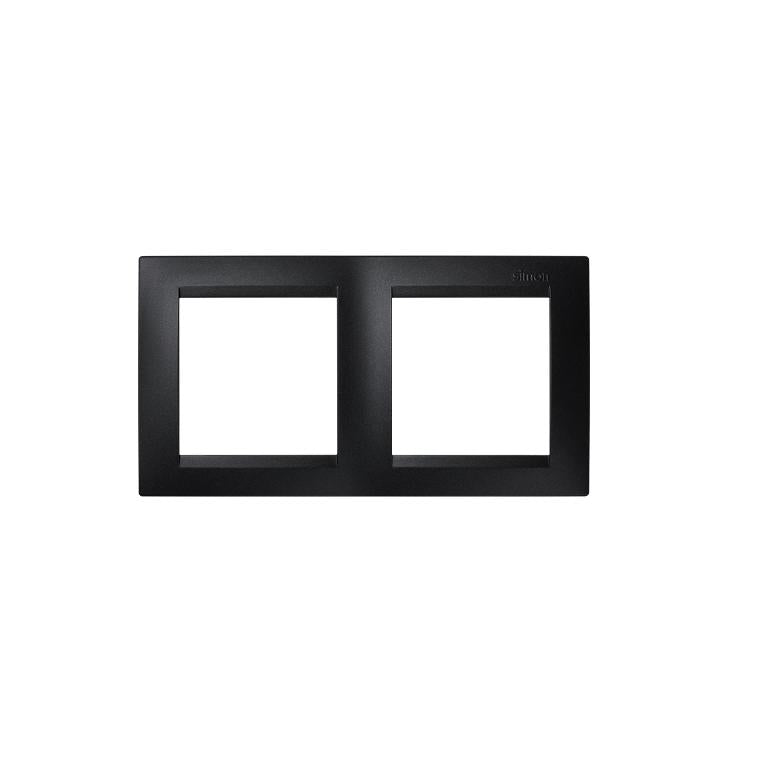 Simon 15 cadre 2 éléments Graphite