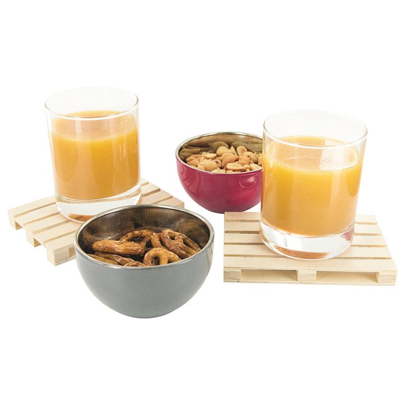 Untersetzer aus Holzpaletten 4 Stück