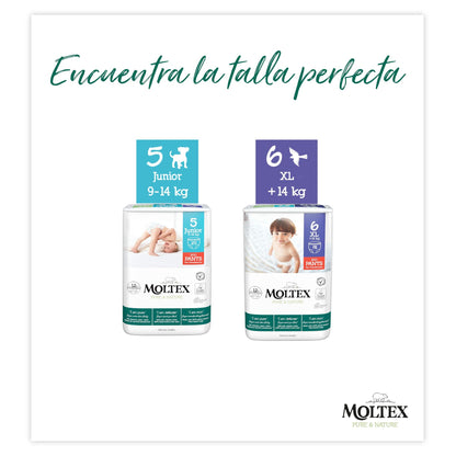 Moltex Pure & Nature T6-blöjor (+14 kg), 18 st