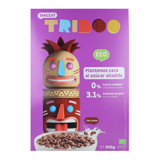 Ekologiczne płatki śniadaniowe o smaku czekoladowym 300 g, Triboo