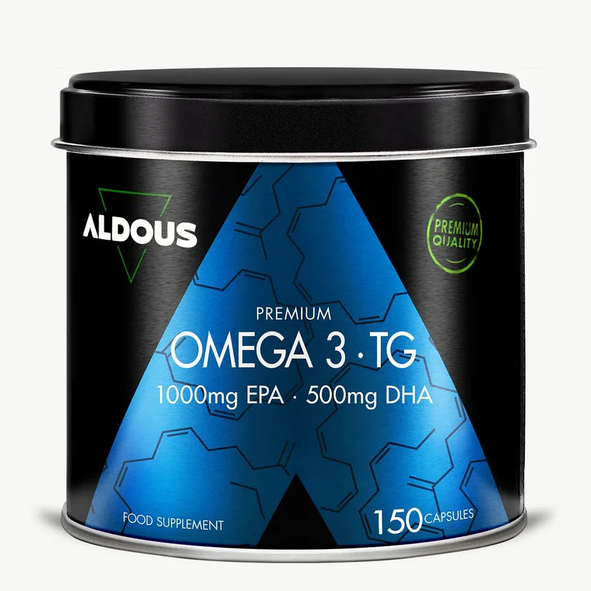 Omega 3 Premium-kapslar 1000 mg EPA och 500 mg DHA Aldous Bio 150 kapslar