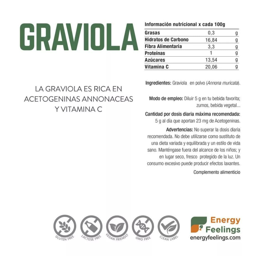Graviola disidratata in polvere Energy Feelings 150 g