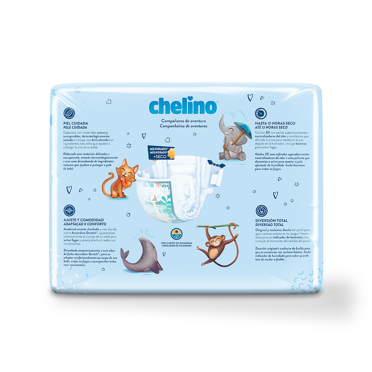 CHELINO WINDEL T4 Krabbeln (9-15 kg) 34 Stück