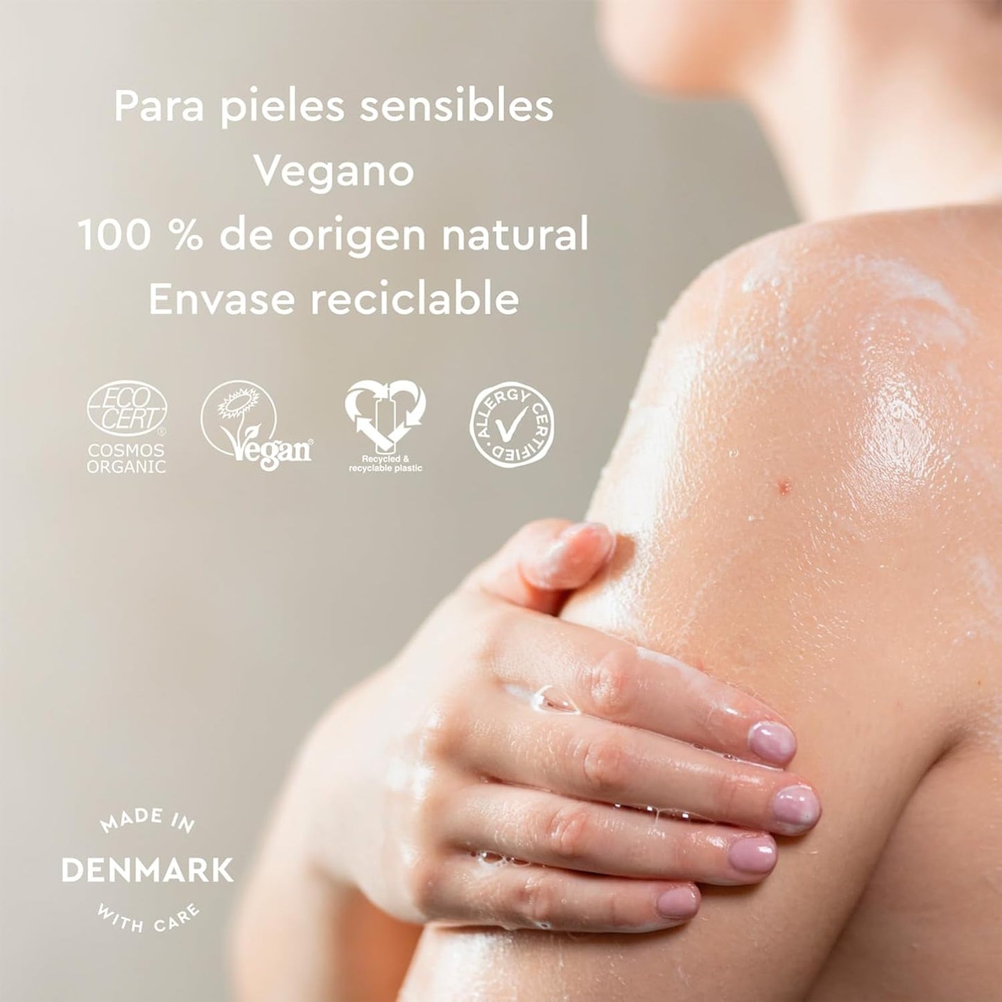 Gel douche sans parfum Urtekram 500 ml