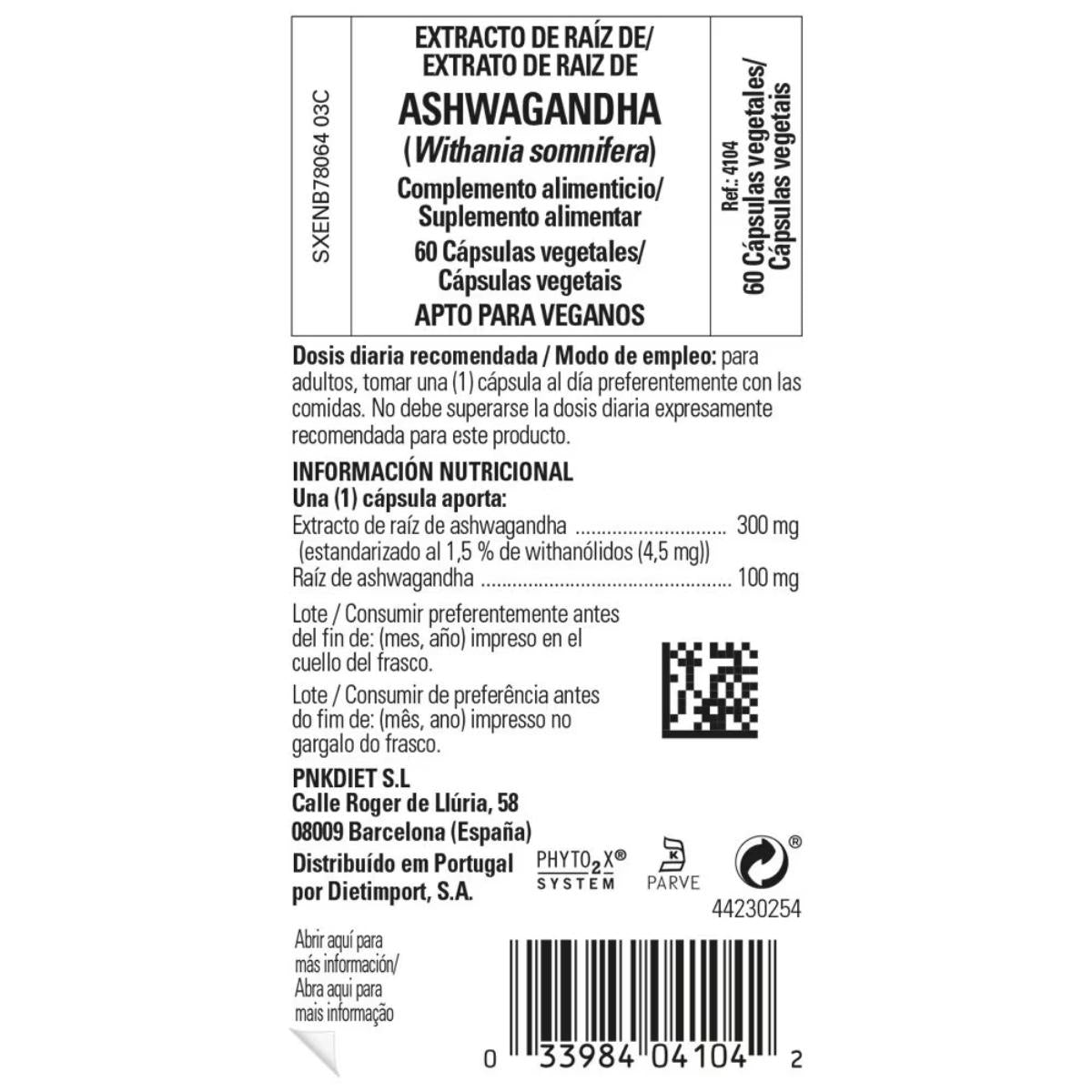 Ashwagandha, 60 capsule vegetali