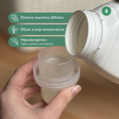 Flytande tvättmedel Eco Natural ren tvättdoft Planeta Huerto 5 liter