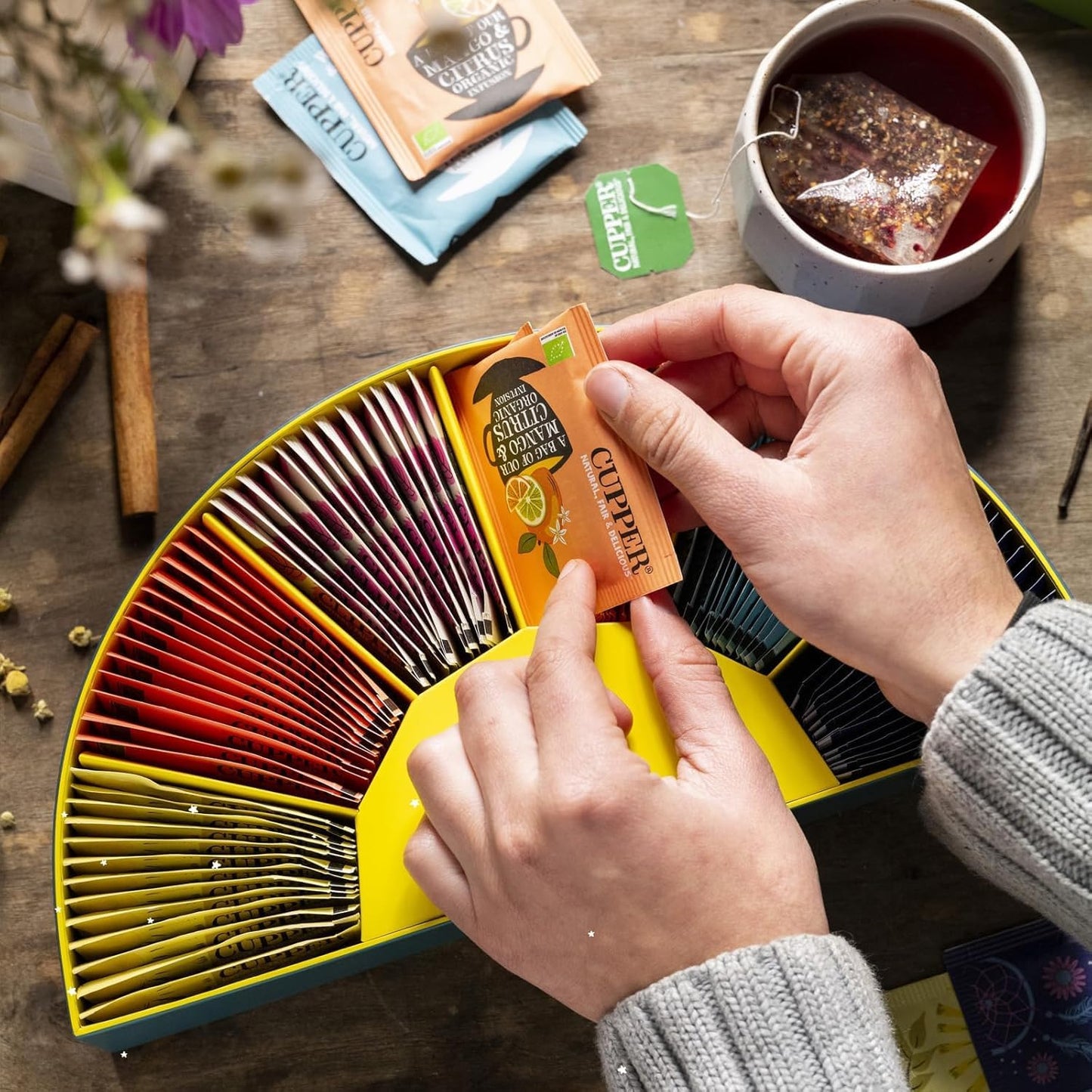 Cupper Organic Infusions and Teas Gift Box 78 bags