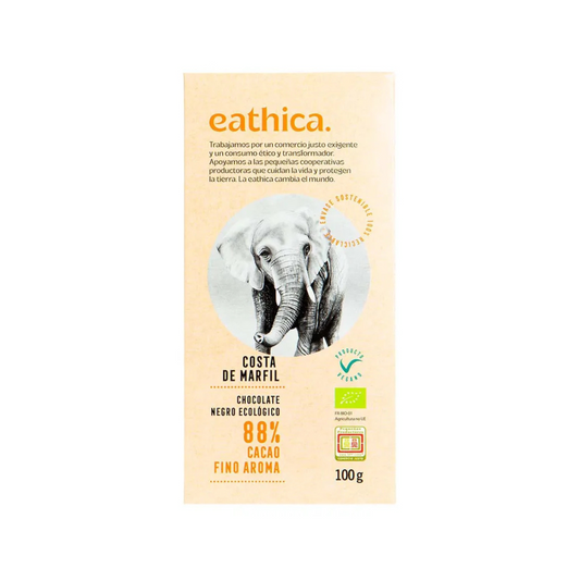 Schokolade Eathica 88 % Elfenbeinküste BIO 100 g