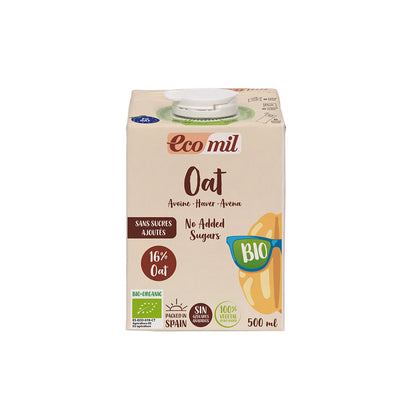 Boisson végétale à l'avoine sans sucre bio ECOMIL 500 ml
