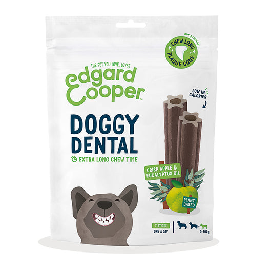 Doggy Dental pour petits chiens Pomme et Eucalyptus Edgard Cooper 7 sticks