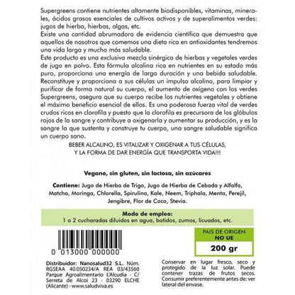 Supergreens Salud Viva 200 g
