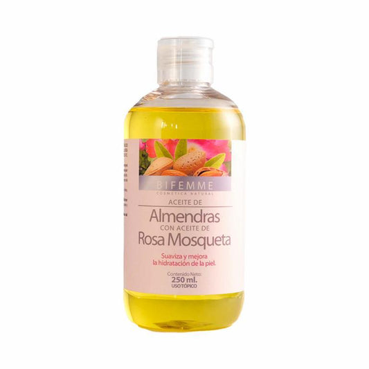 Huile d'amande + rose musquée 250 ml Ynsadiet
