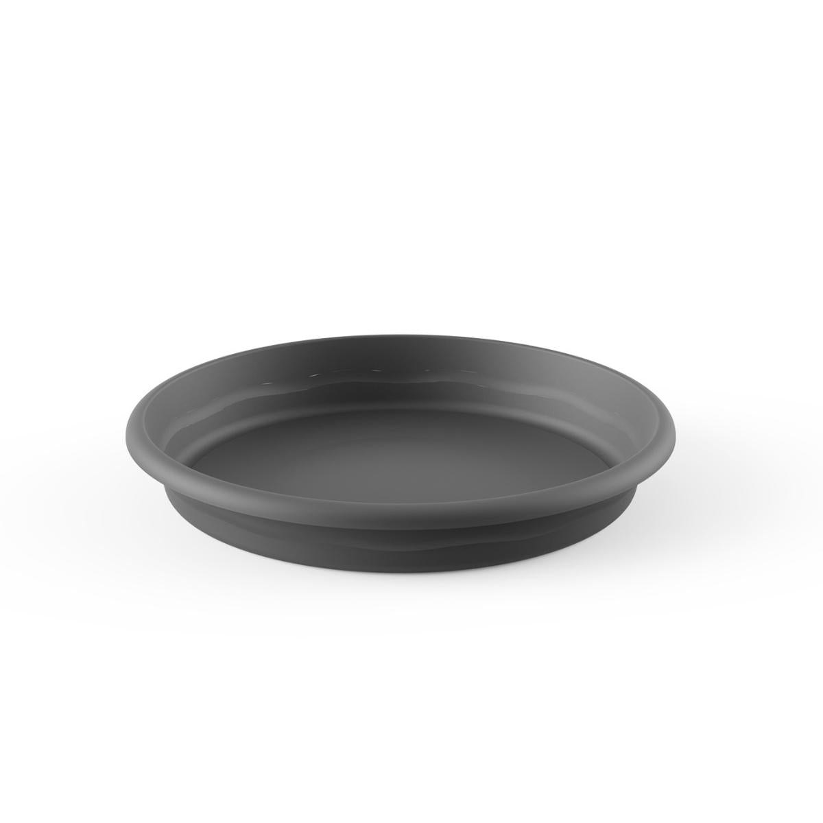 Platta kruka terra färg antracit D 14 x 2