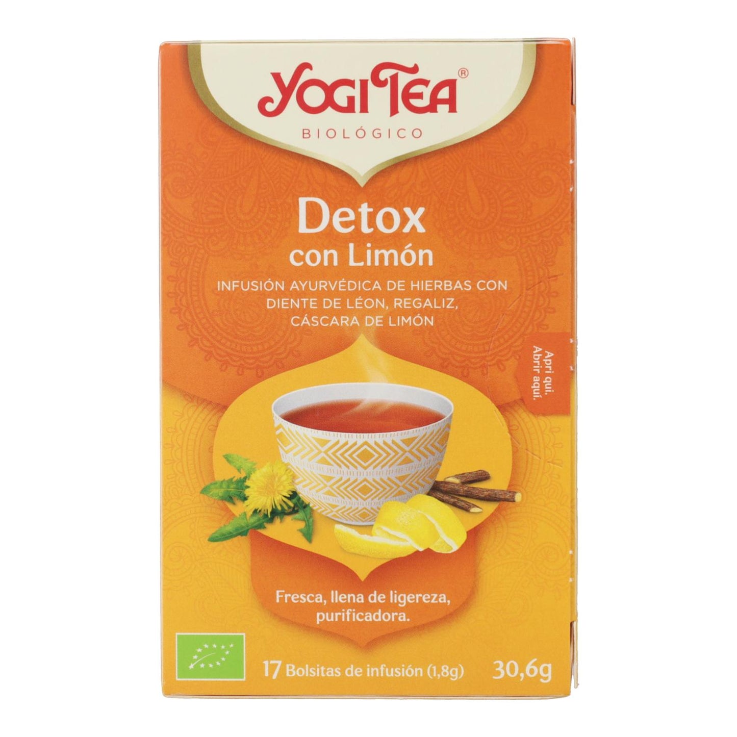 Yogi Tea BIO Detox z cytryną 17 torebek