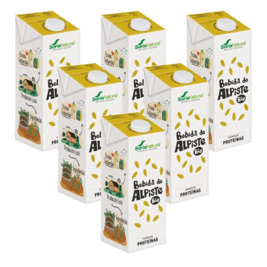 Pack 6L bebida vegetal de alpiste 100% vegetal Soria Natural 1L