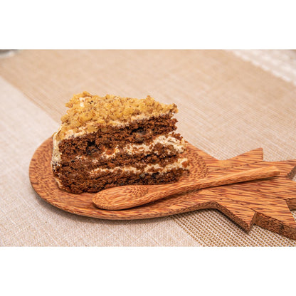 Drewniany talerz z kokosa w kształcie ananasa 25 x 11 cm