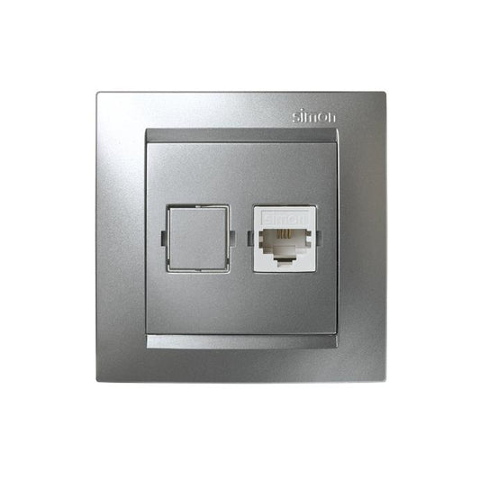 Simon 15 prise téléphonique en aluminium