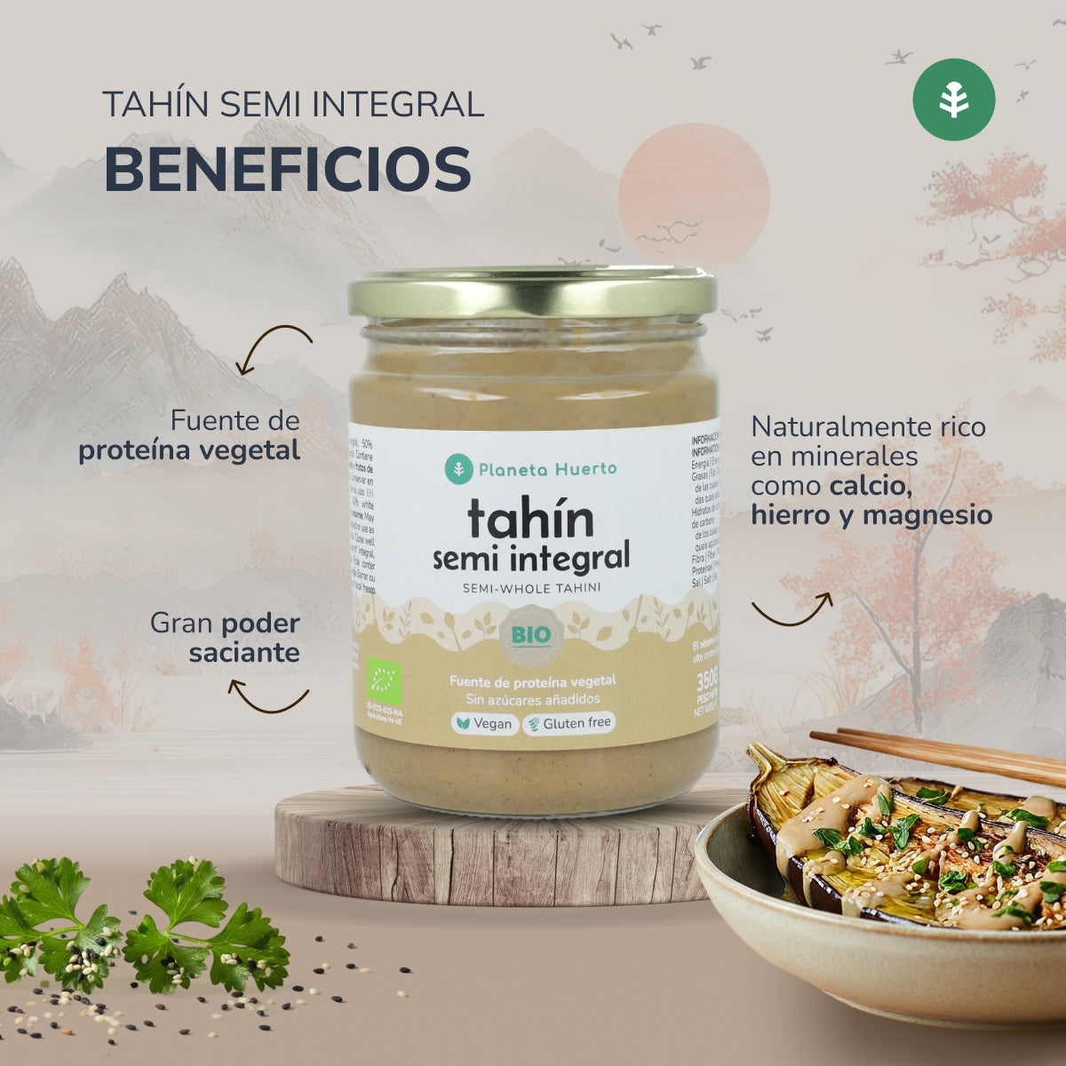 Tahini półtłuste ECO Planeta Huerto 350g