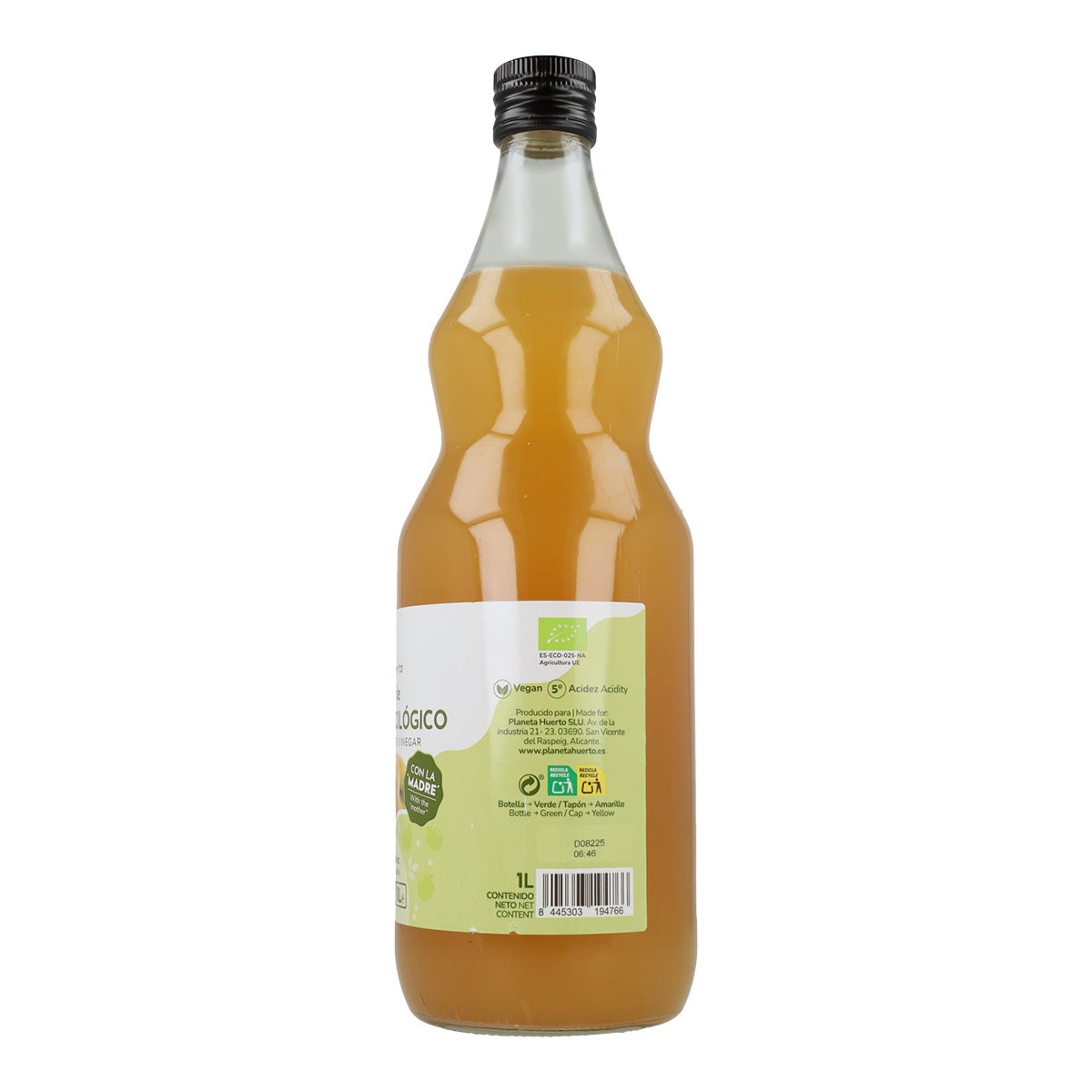 Ungefilterter Bio-Apfelessig mit Essigmutter Planeta Huerto 1 l