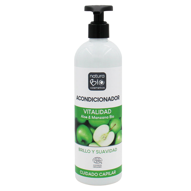 Après-shampoing Vitalité 500 Aloe & Pomme Bio, NATURABIO, 500 ml