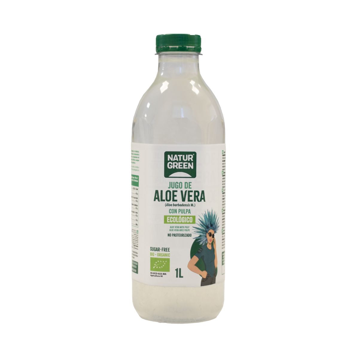Aloe Vera Saft mit Fruchtfleisch NaturGreen 1 l