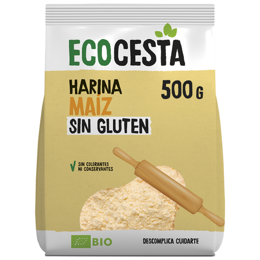 Mąka kukurydziana Bio, 500 g Ecocesta