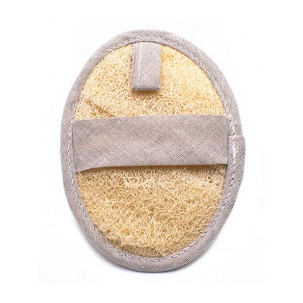 Guanto da bagno ecologico ovale in luffa