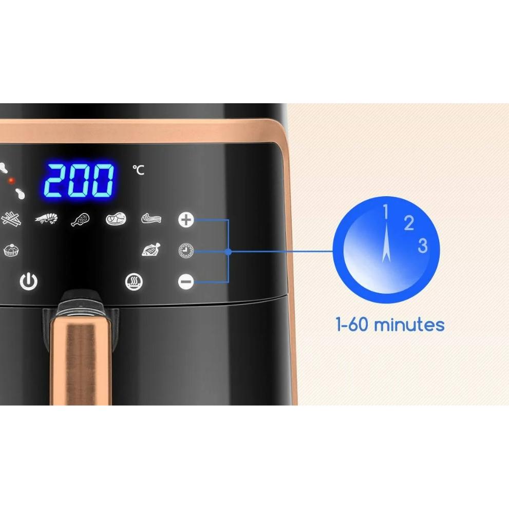 Friggitrice ad aria 1900 W da 7 L Aigostar Box ocra (ricondizionata)