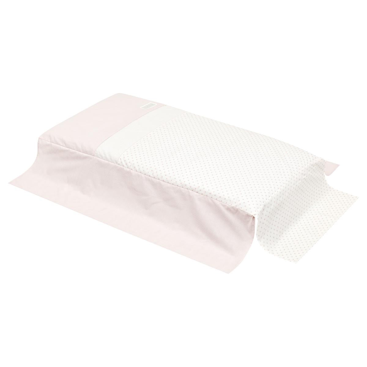 Couvre-lit et protège-matelas pour lit bébé motif Star de Cambrass 70 x 140 cm. Star Rosa