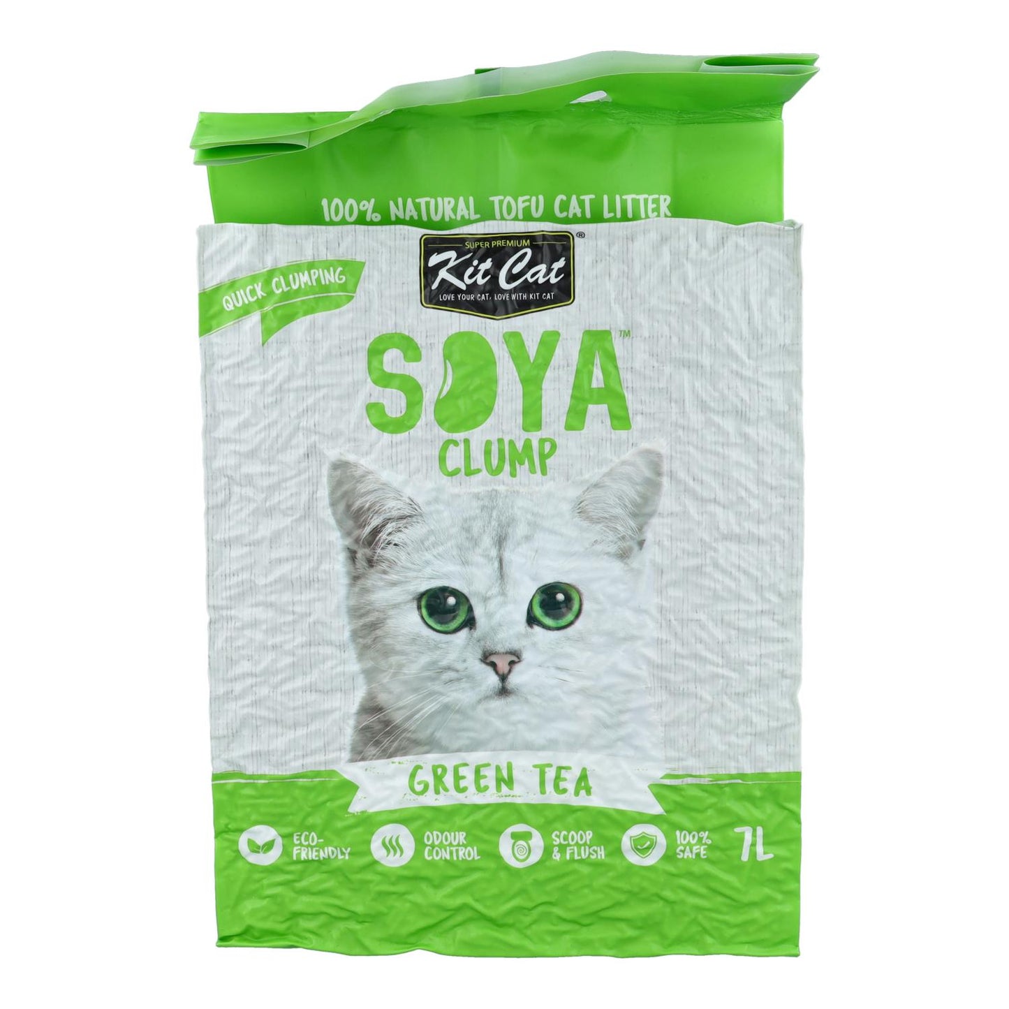 Zestaw Cat Arena Eco SoyaClump - Green Tea 7 l Żwirek dla kotów