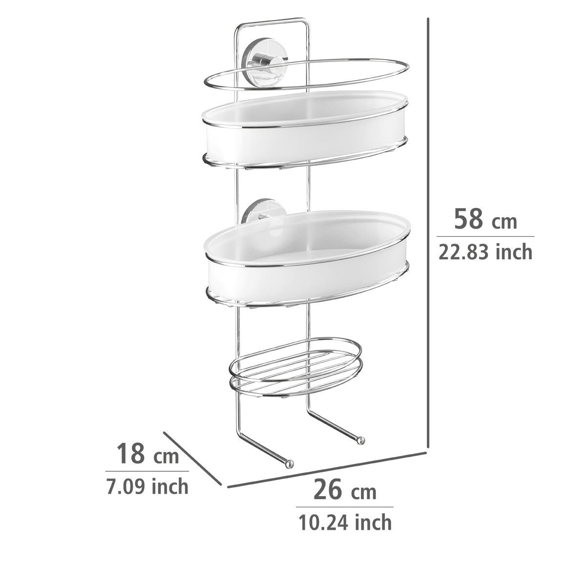 Cestino da parete per bagno VacuumLoc Wenko