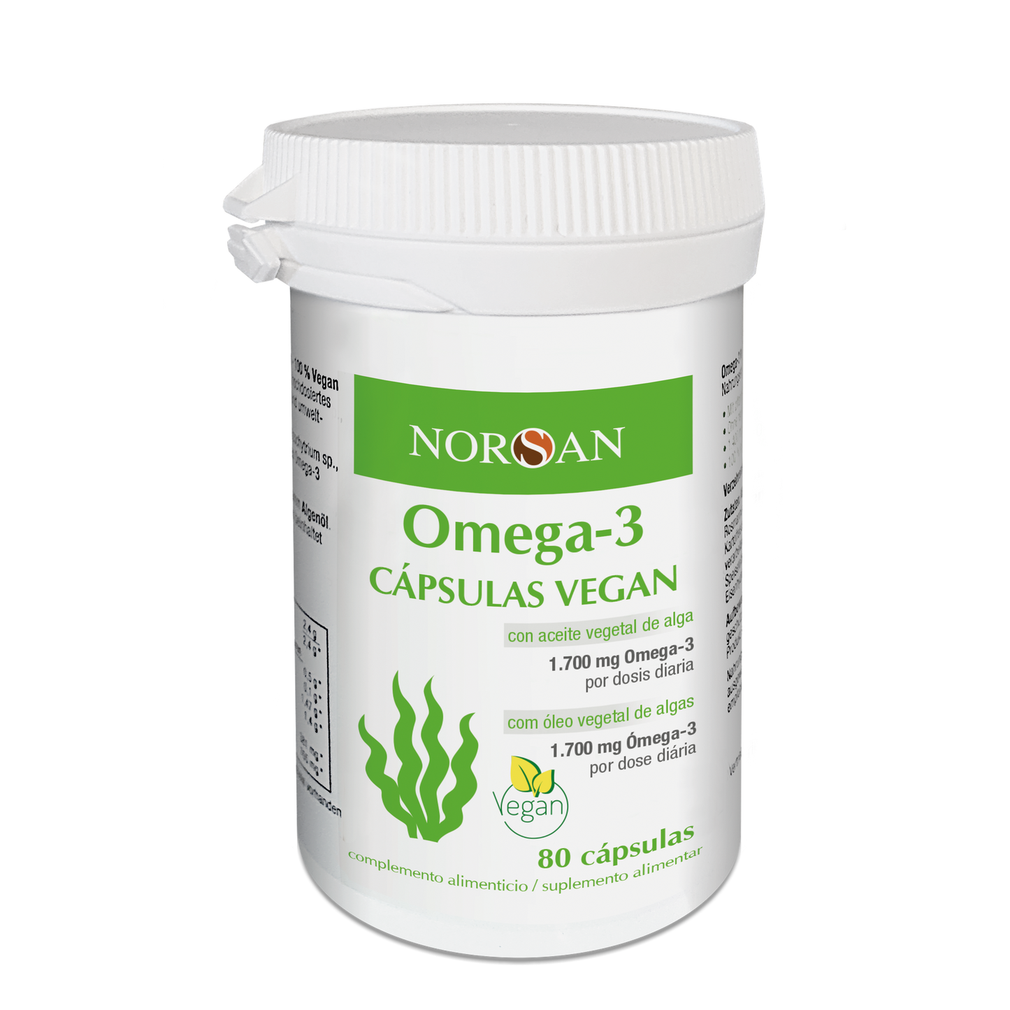 Oméga-3 Capsules Vegan NORSAN 80 capsules