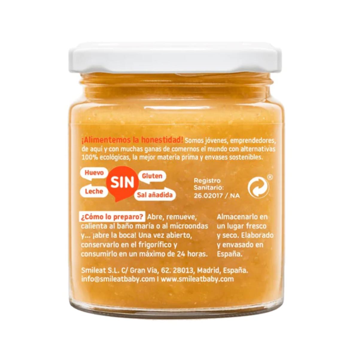 Confezione da 12 vasetti BIO zucca e zucchine +6 mesi Smileat 230 g