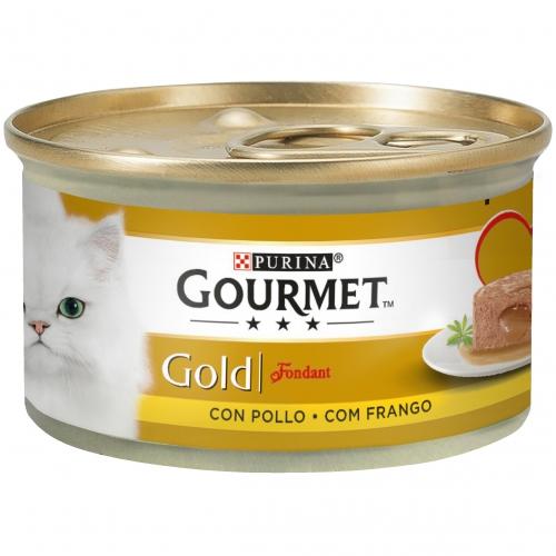 Lot de 24 x GOURMET GOLD Fondant Poulet Nourriture humide 85 g