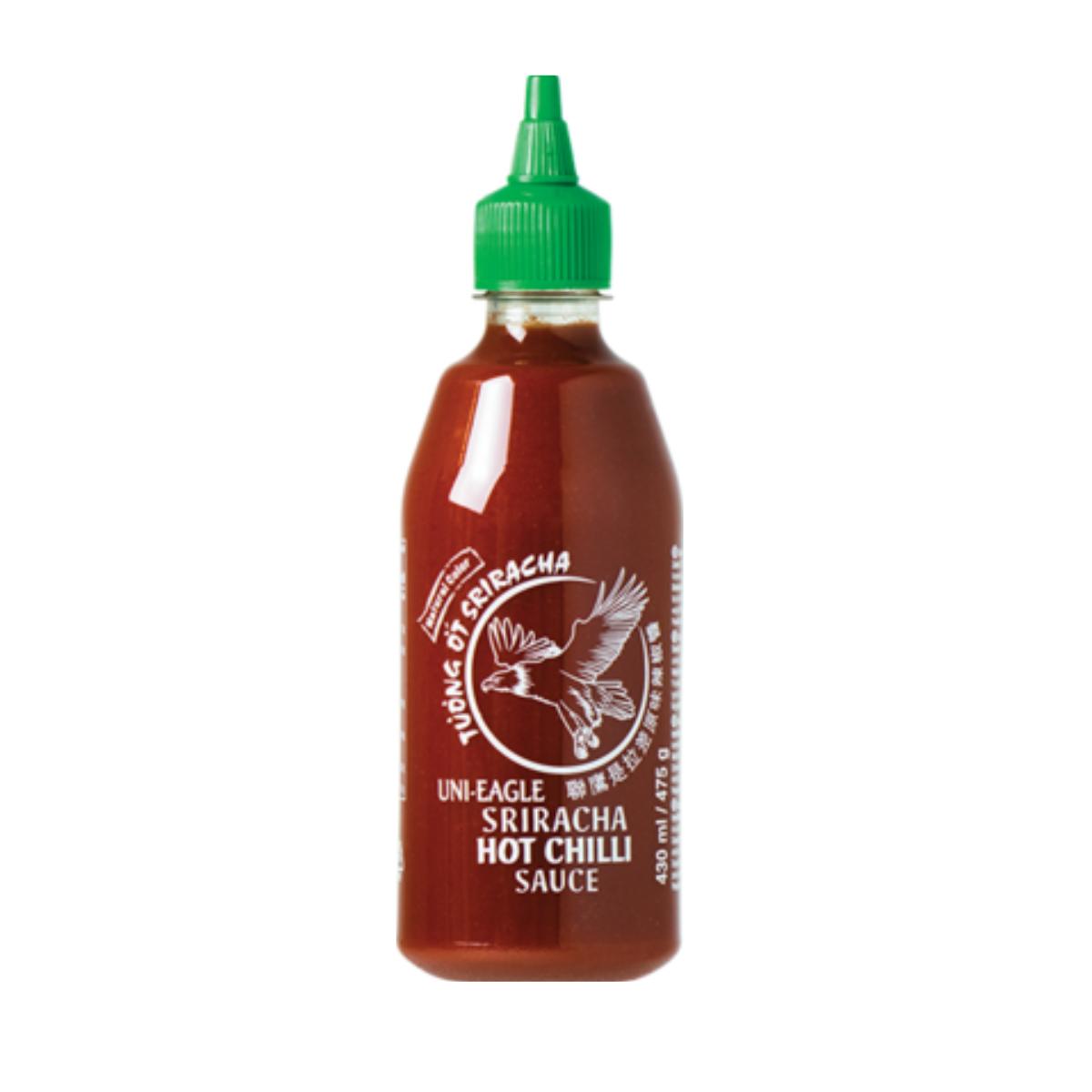 Traditionelle Sriracha-Chilisauce ohne GMS-Glutamat Uni-Eagle 475 g – Scharf und cremig nach thailändischer Art