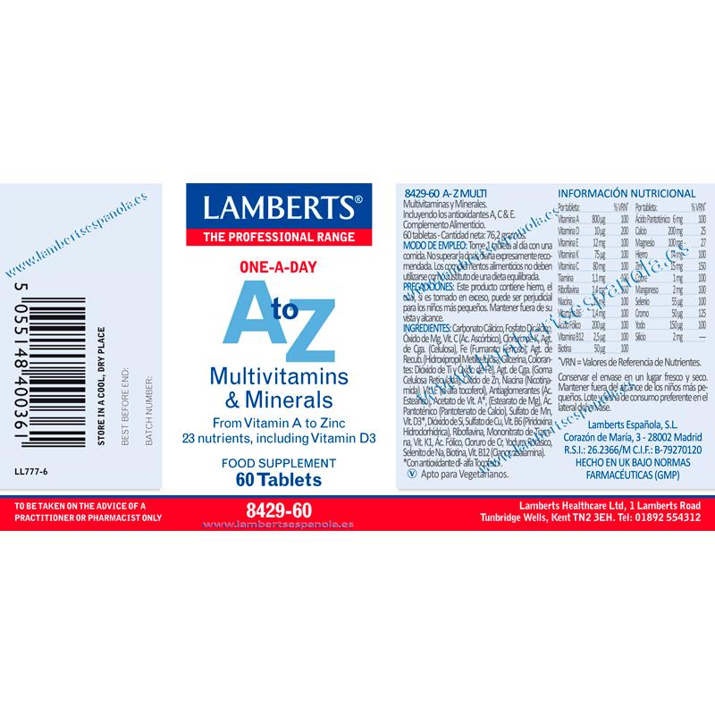 A-Z Multi Lamberts, 60 tabletten