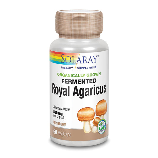 Royal Agaricus Champiñon Del Sol 500 mg 60 capsule Solaray