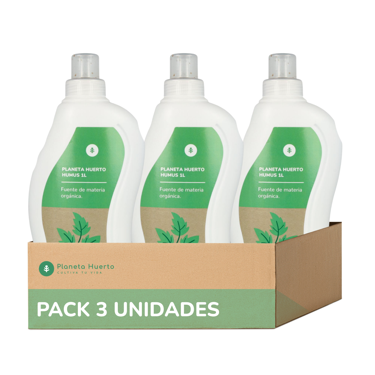 Pack 3xHumus liquide naturel Planète Potager 1 litre