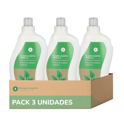 Pack 3xHumus liquide naturel Planète Potager 1 litre