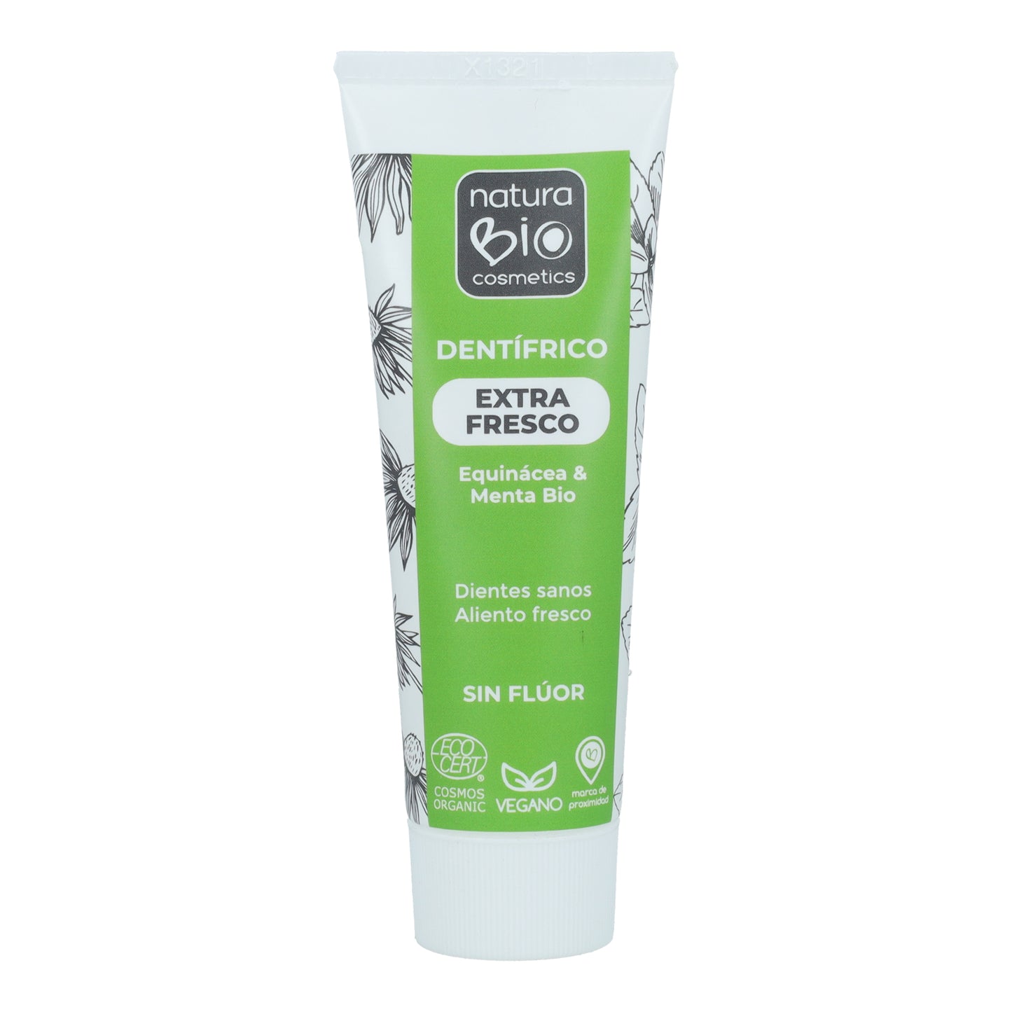 PROMO-Pack 2 Stück Zahnpasta Minze und Echinacea Bio ohne Fluorid NaturaBio 75 ml
