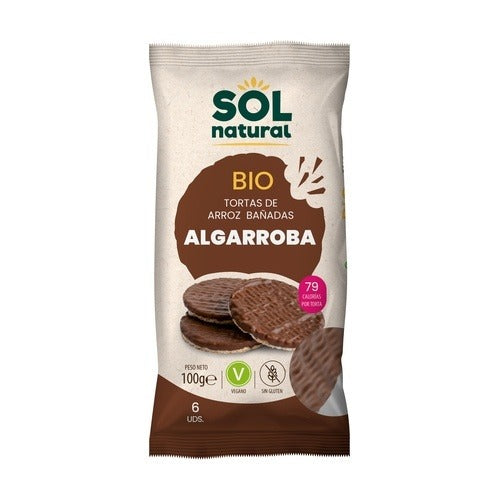 Rijstwafels met johannesbroodpitmeel Sol Natural 100 g