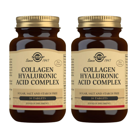 Confezione da 2 collagene acido ialuronico complex 30 compresse 120 mg-Solgar
