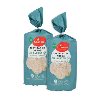 2er-Pack glutenfreie Reiskuchen El Granero, 115 g